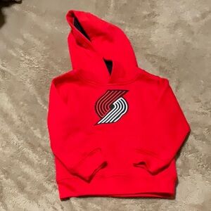 NBA Kids Portland TrailBlazers Red and Black Hoodie